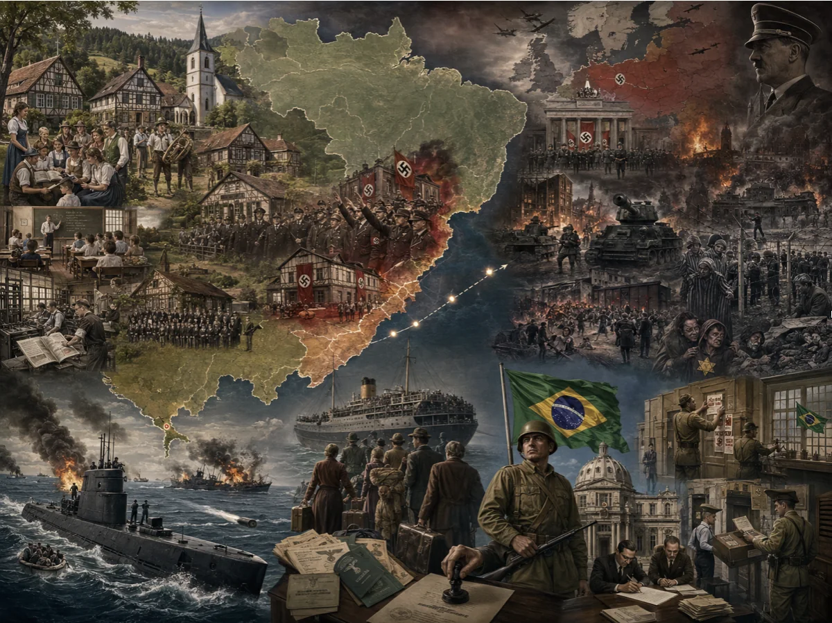 Como o nazismo se desenvolveu no Brasil, se fortaleceu e encontrou uma base social de apoio